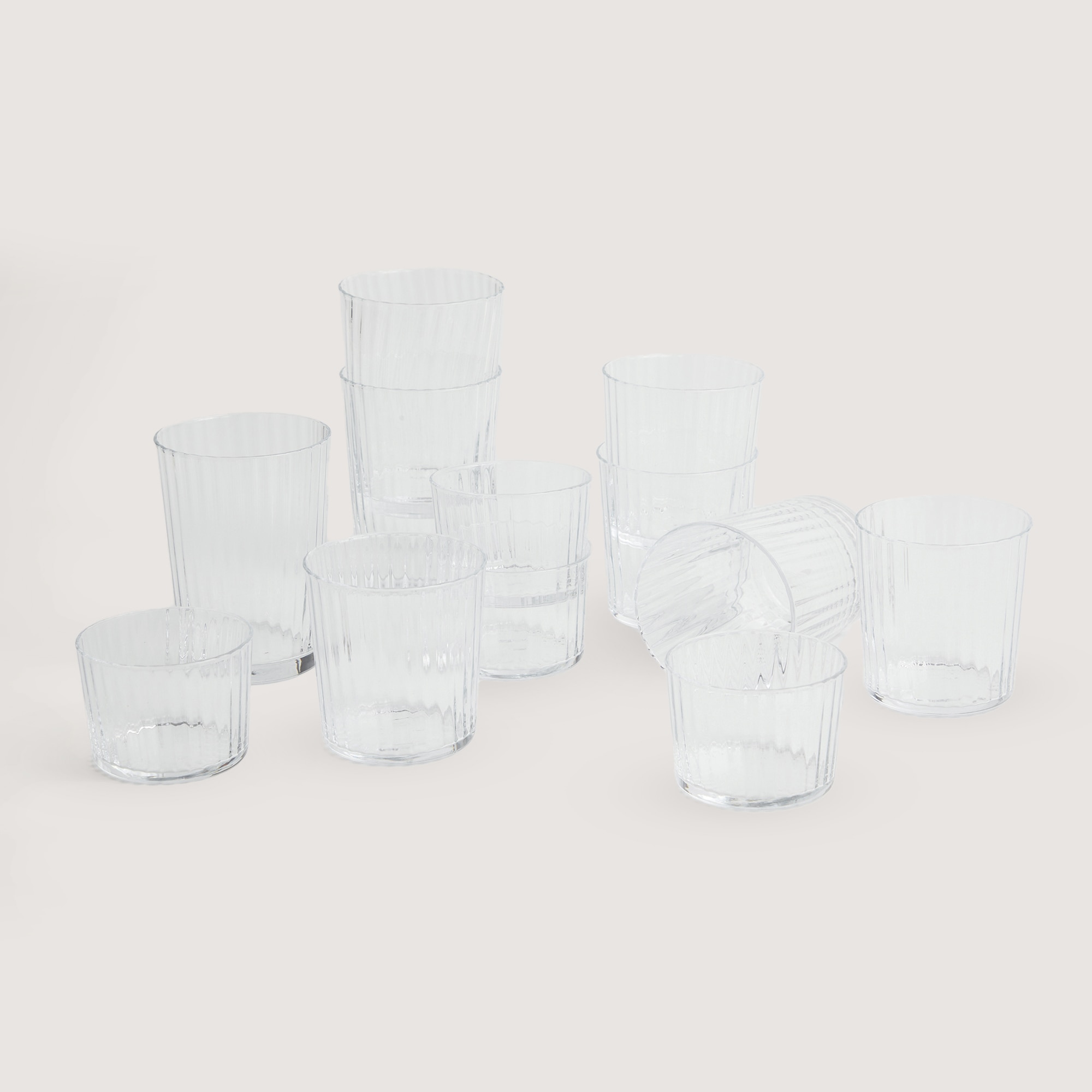 Conjunto de 4 Copos Pequenos Lucca Transparente-4