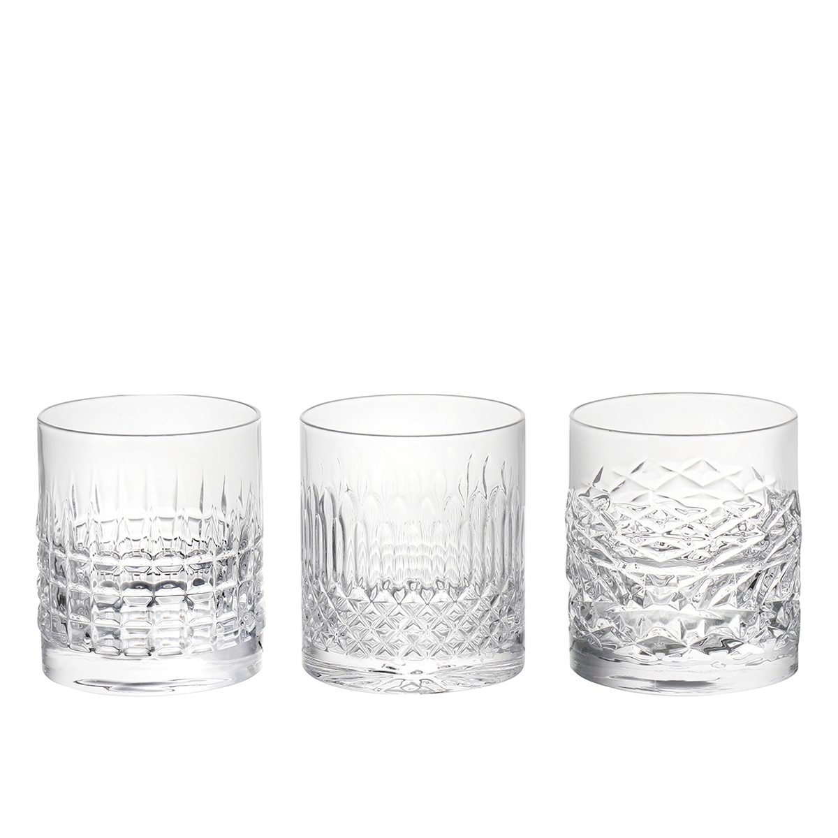Conjunto de 3 Copos de Whisky Boston Transparente-1