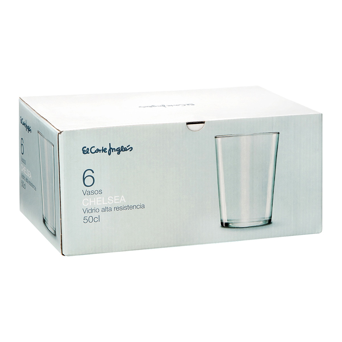 Juego de 6 vasos de sidra Chelsea El Corte Inglés Cristal-3