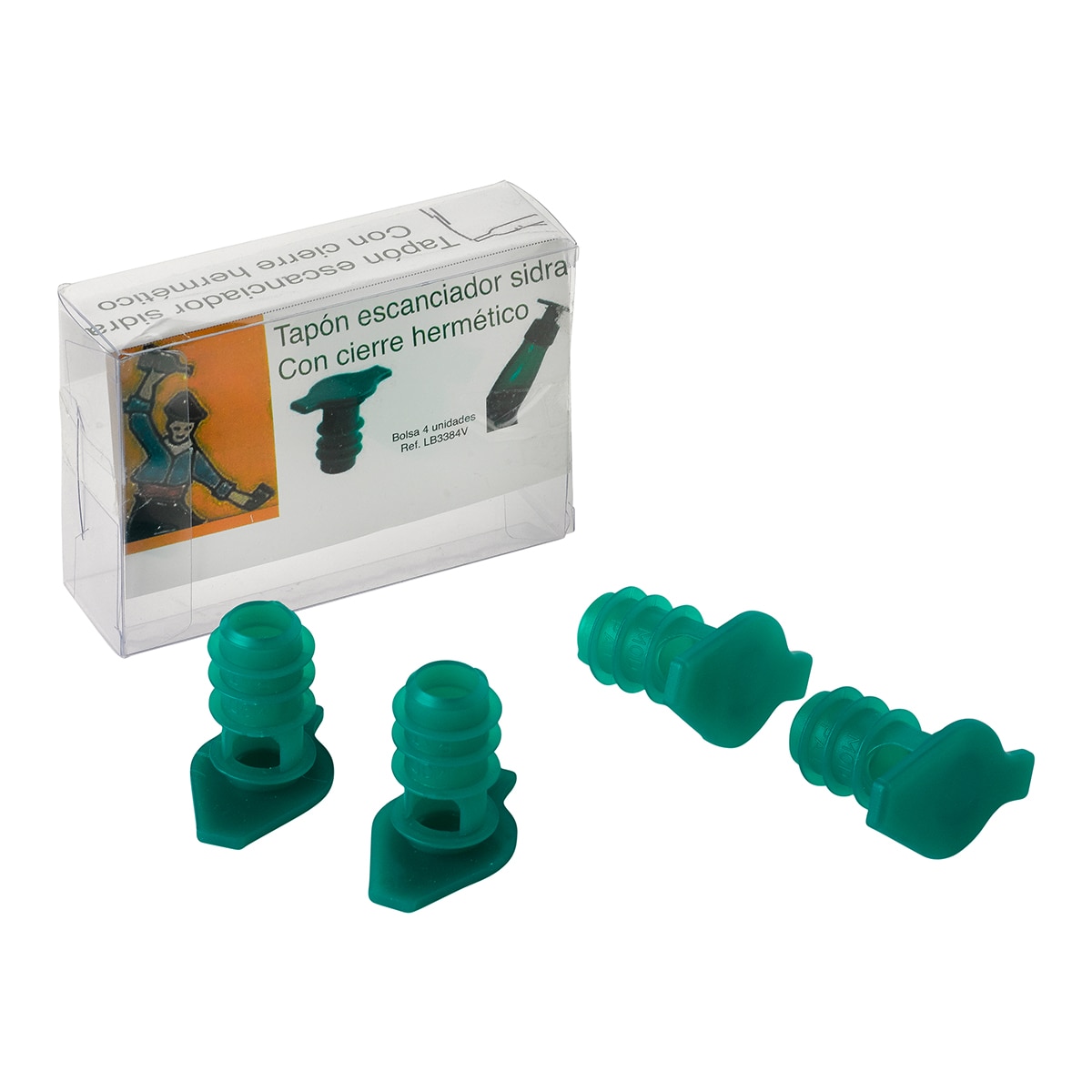 Imagem 0 de Conjunto de 4 tampões decantadores de sidra Laribière