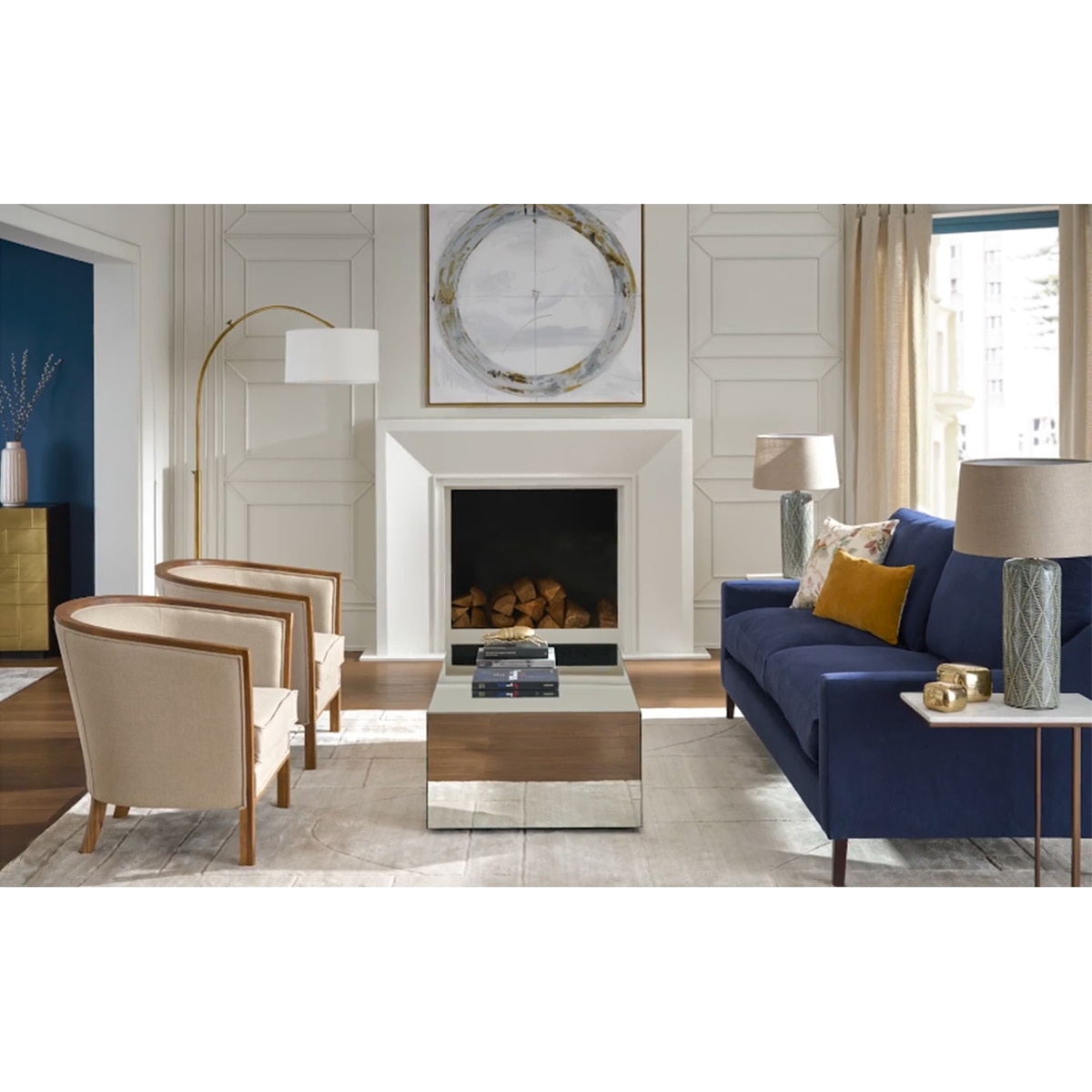 Tapete Feito à Mão Gaon Room Bege-7