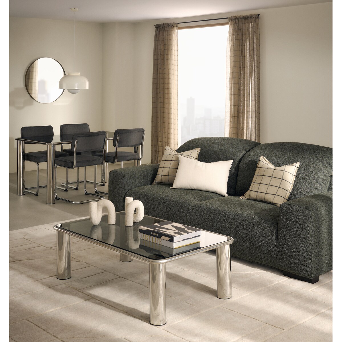 Tapete Feito à Mão Gaon Room Bege-8