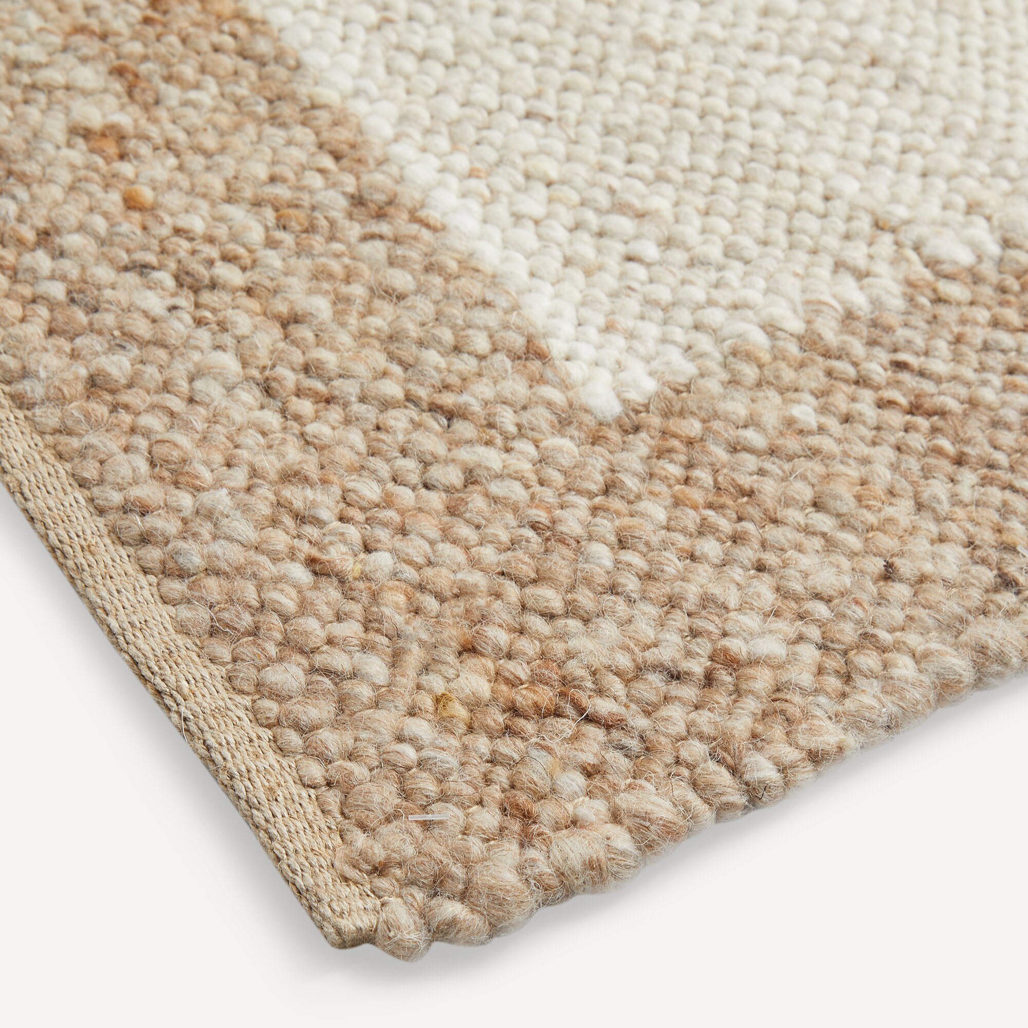 Alfombra hecha a mano Ariel El Corte Inglés - Beige 60 x 120 cm Beige-2