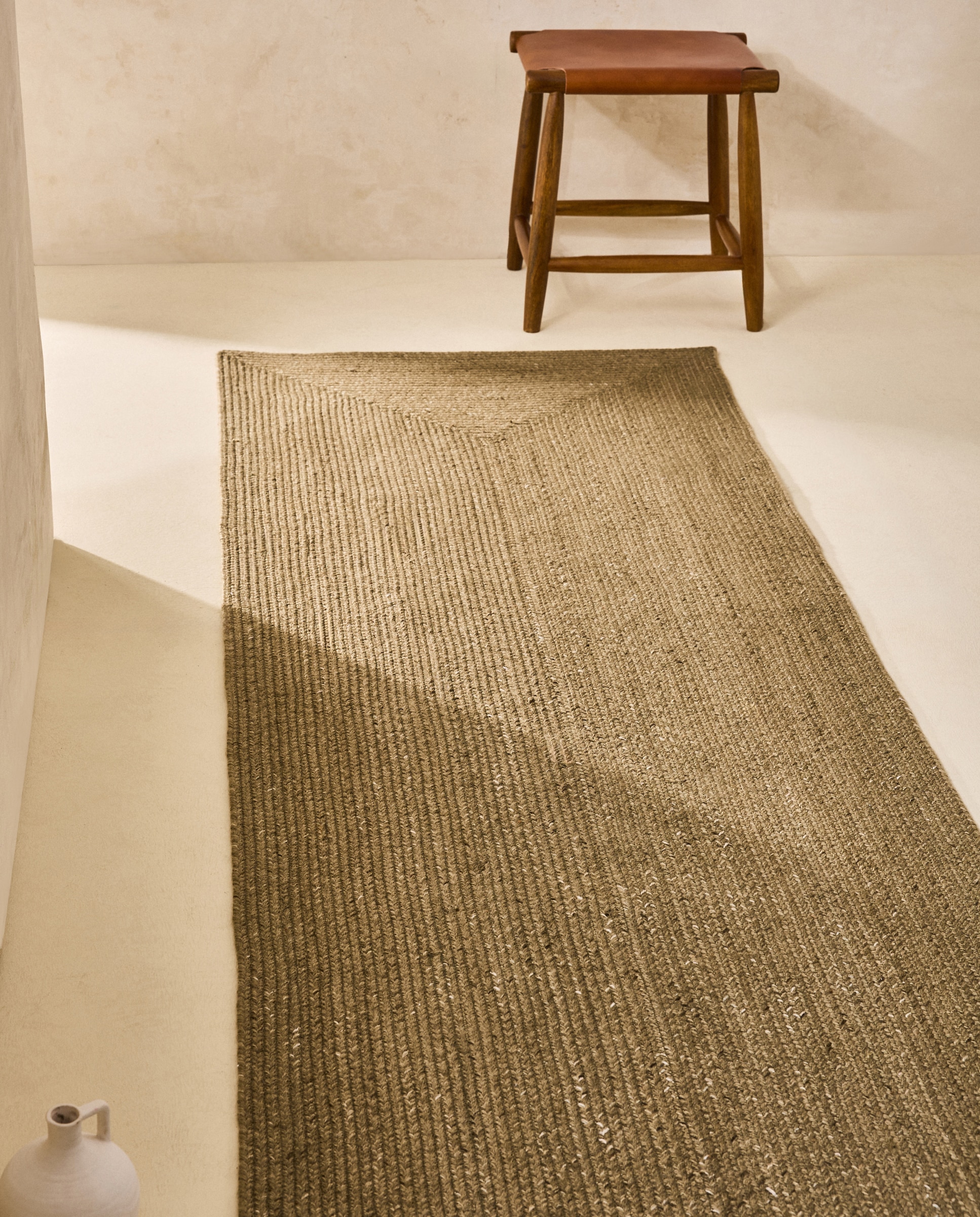 Alfombra de pasillo PET Berry El Corte Inglés - Verde 80 x 300 cm Verde-1
