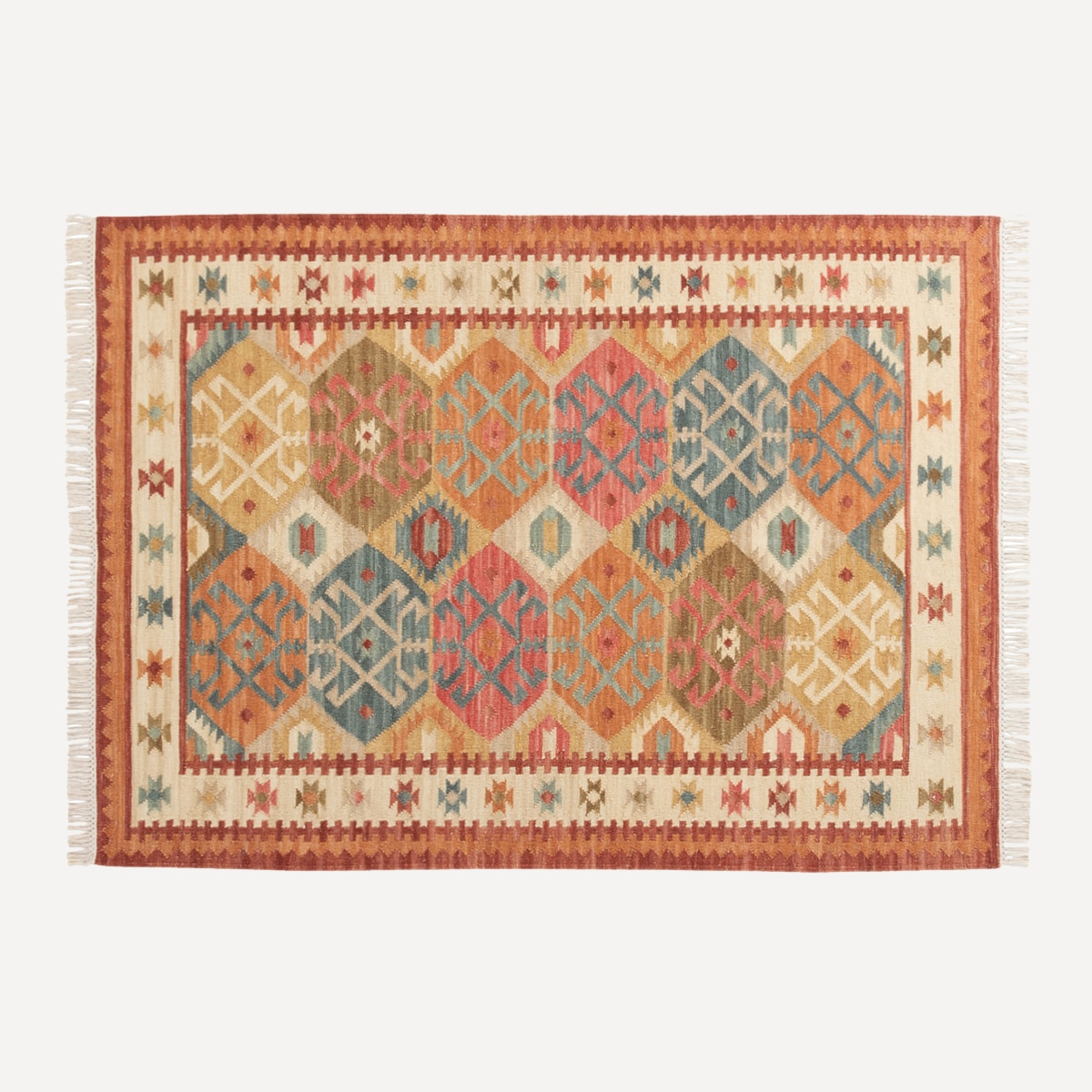 Imagem 0 de Tapete Kilim de lã Abakán