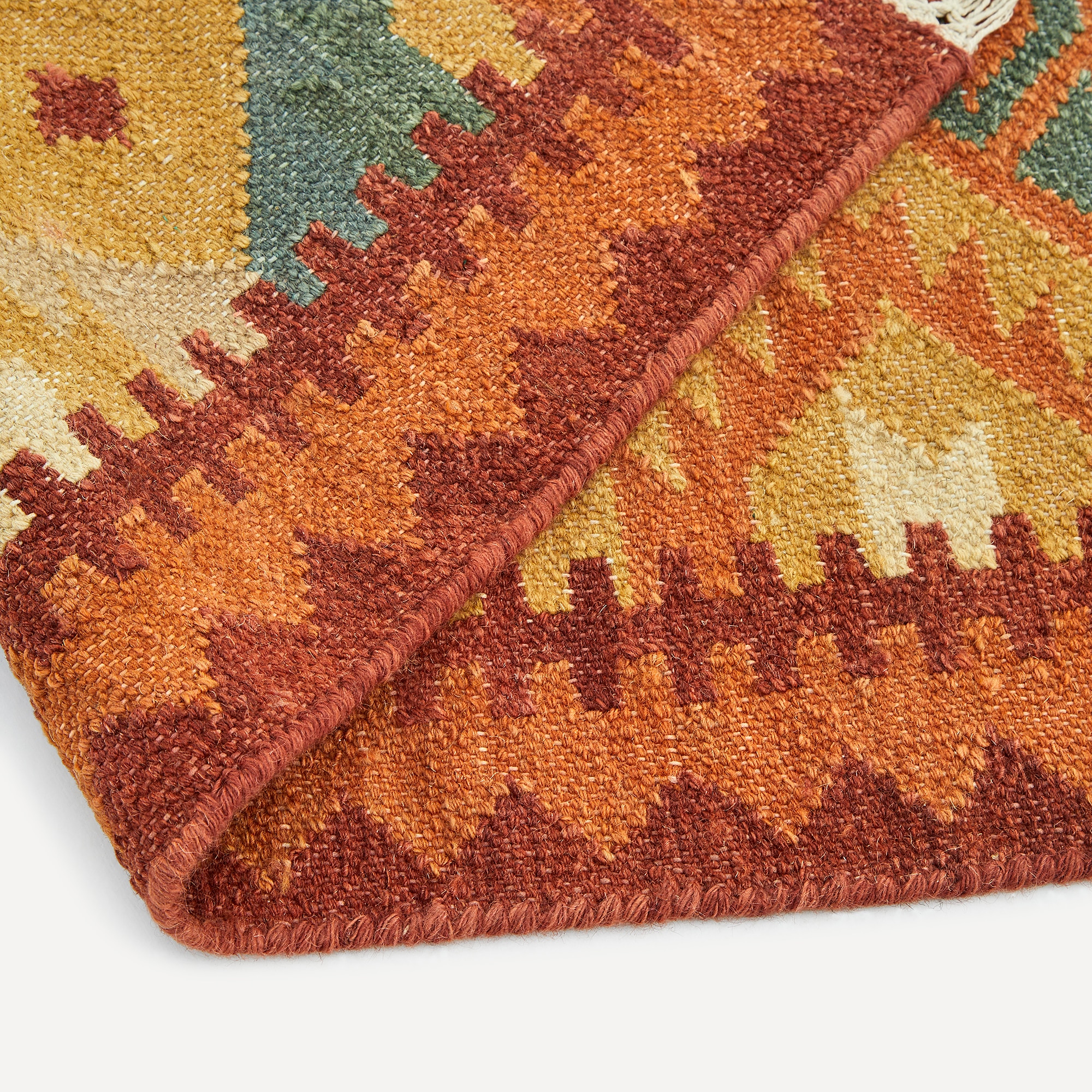 Tapete Kilim de lã Abakán Multicolor-4