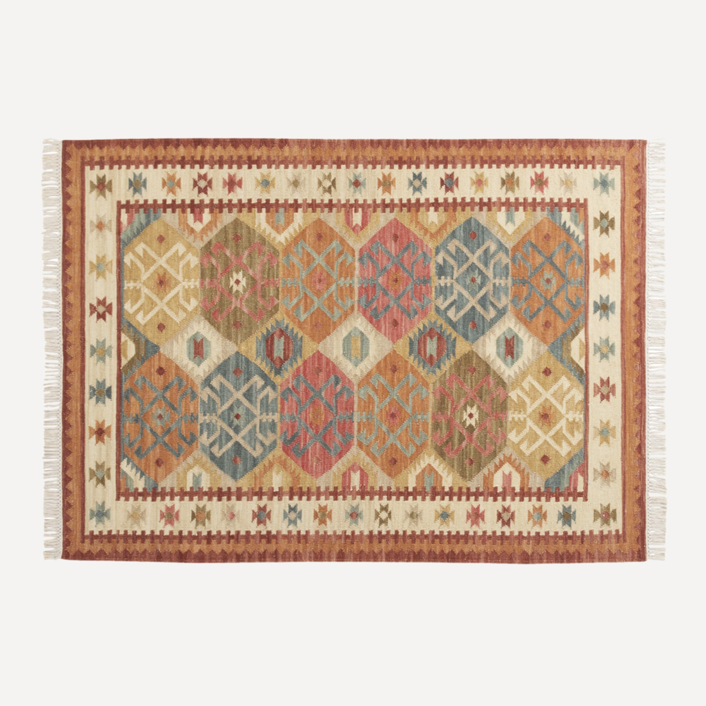 Imagem 0 de Tapete Kilim de lã Abakán