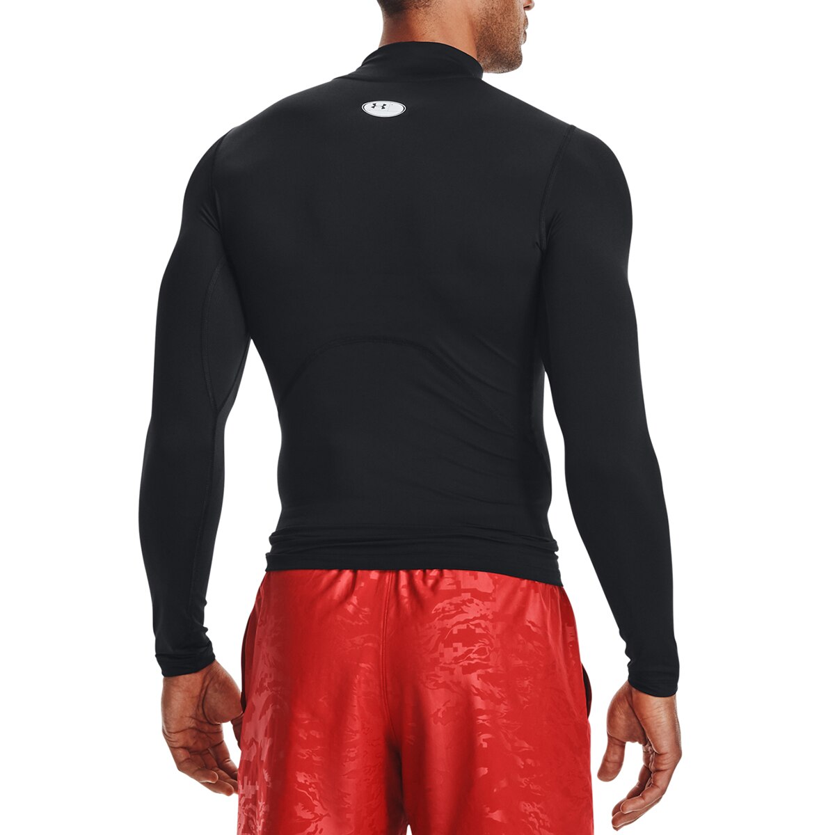 Sweatshirt de Homem UA HG Armour Comp Mock LS Preto / Branco-2