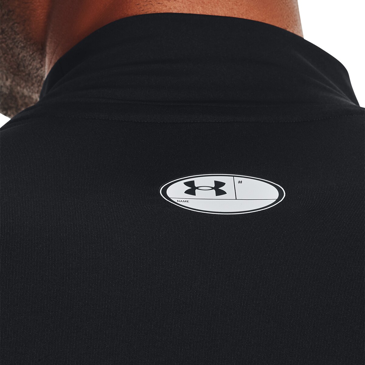 Sweatshirt de Homem UA HG Armour Comp Mock LS Preto / Branco-4