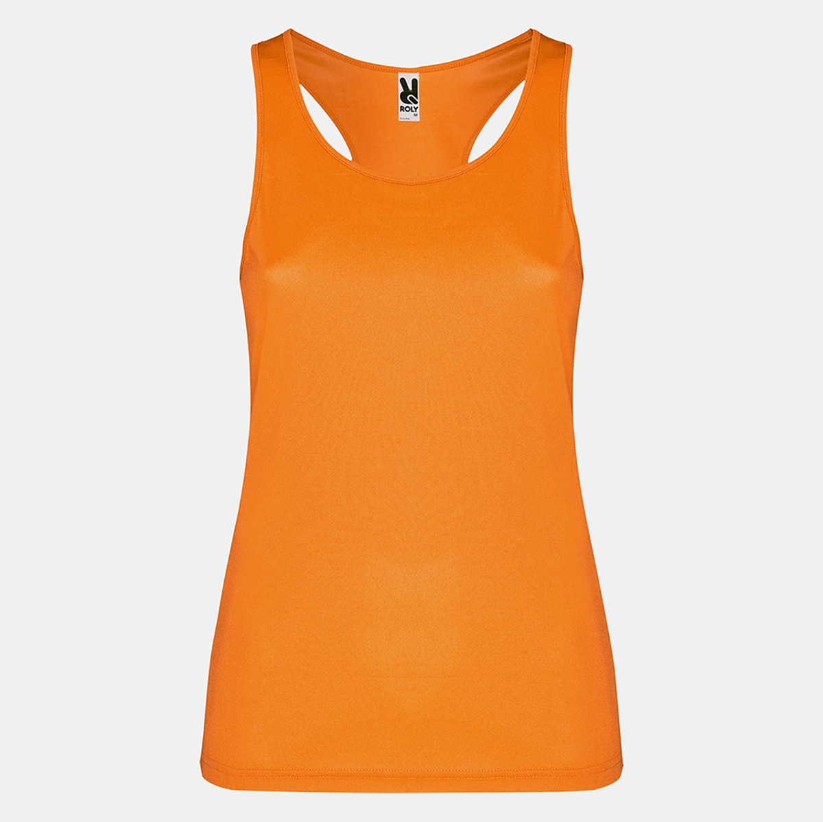 T-shirt de Mulher Shura Laranja flúor-1