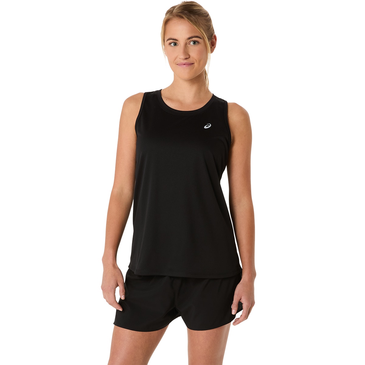 T-shirt de Running de Mulher Core Tank Preto-1