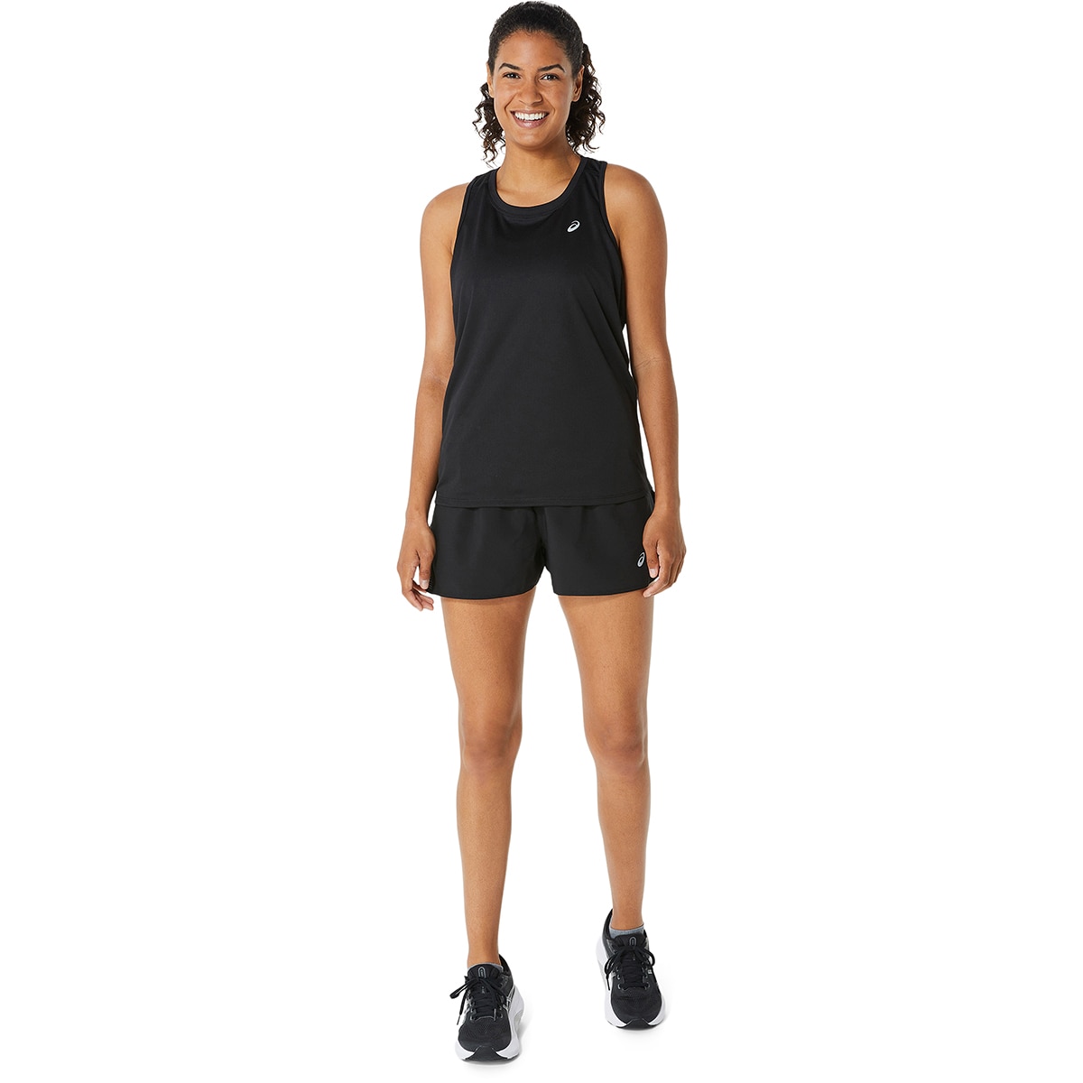 T-shirt de Running de Mulher Core Tank Preto-3