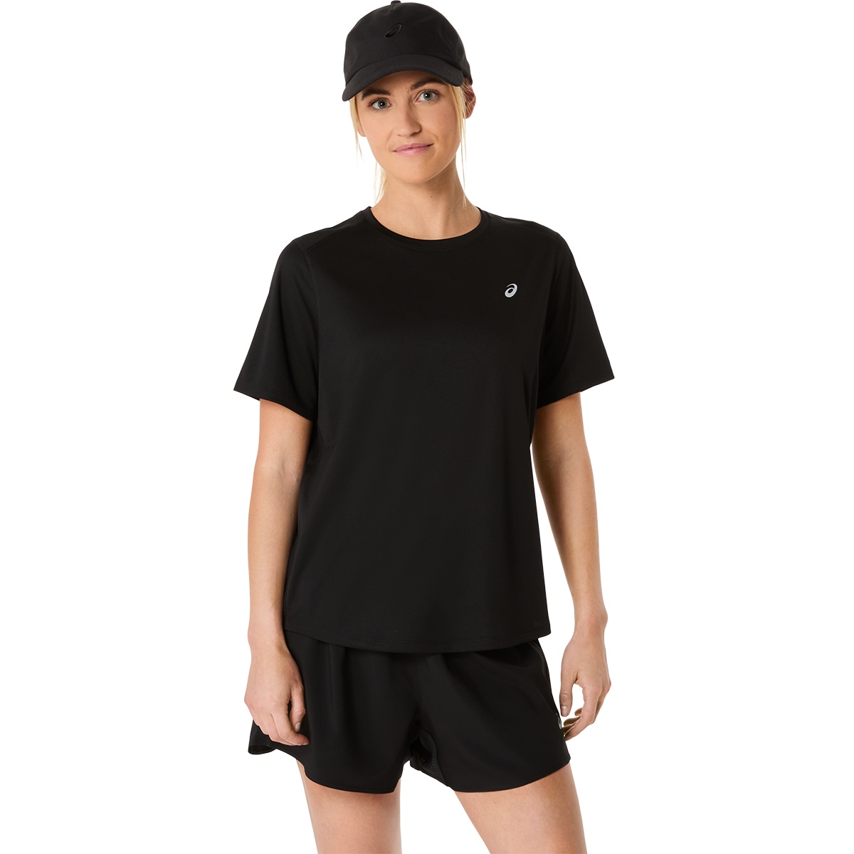 T-shirt de Running de Mulher Core SS Top Preto-1