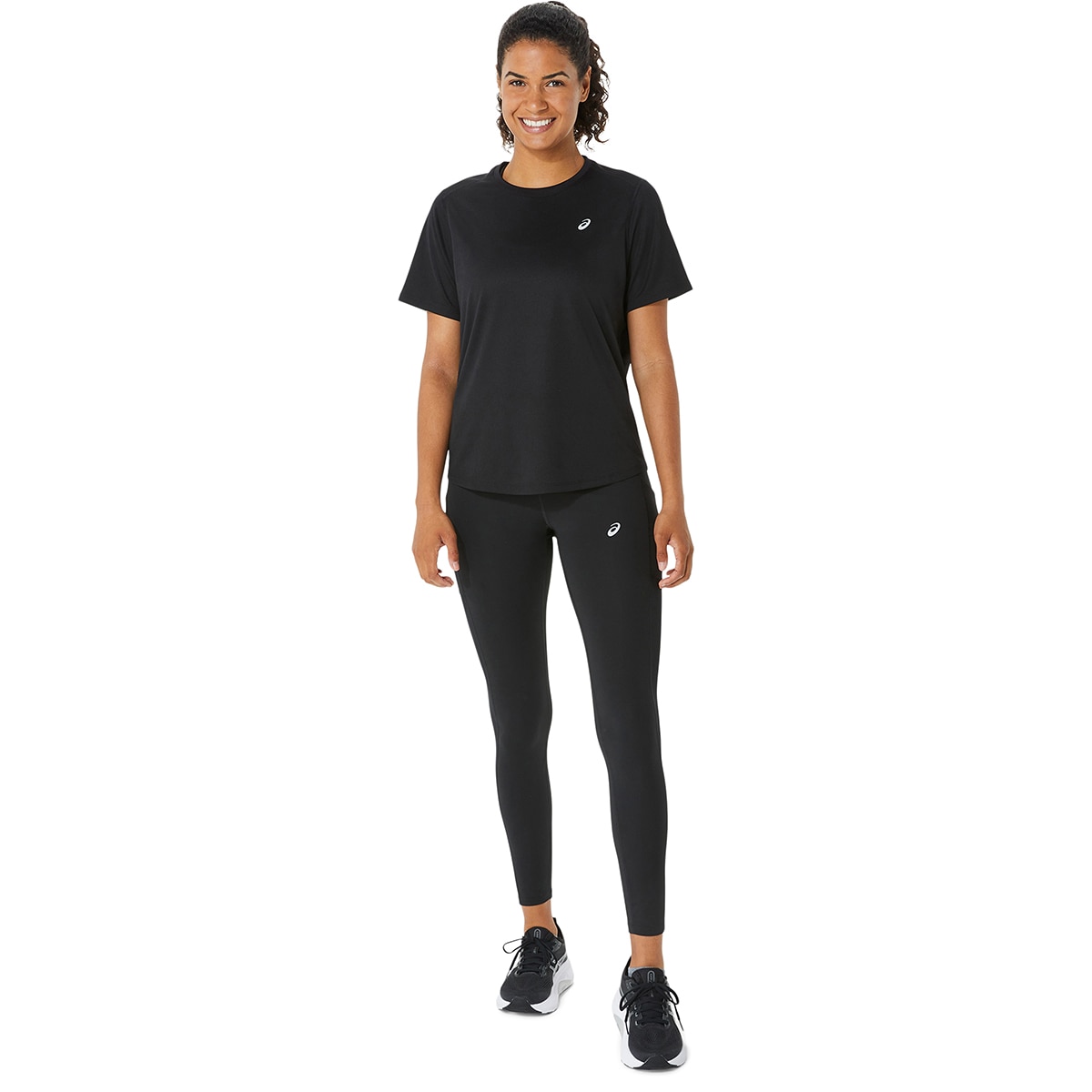 T-shirt de Running de Mulher Core SS Top Preto-3