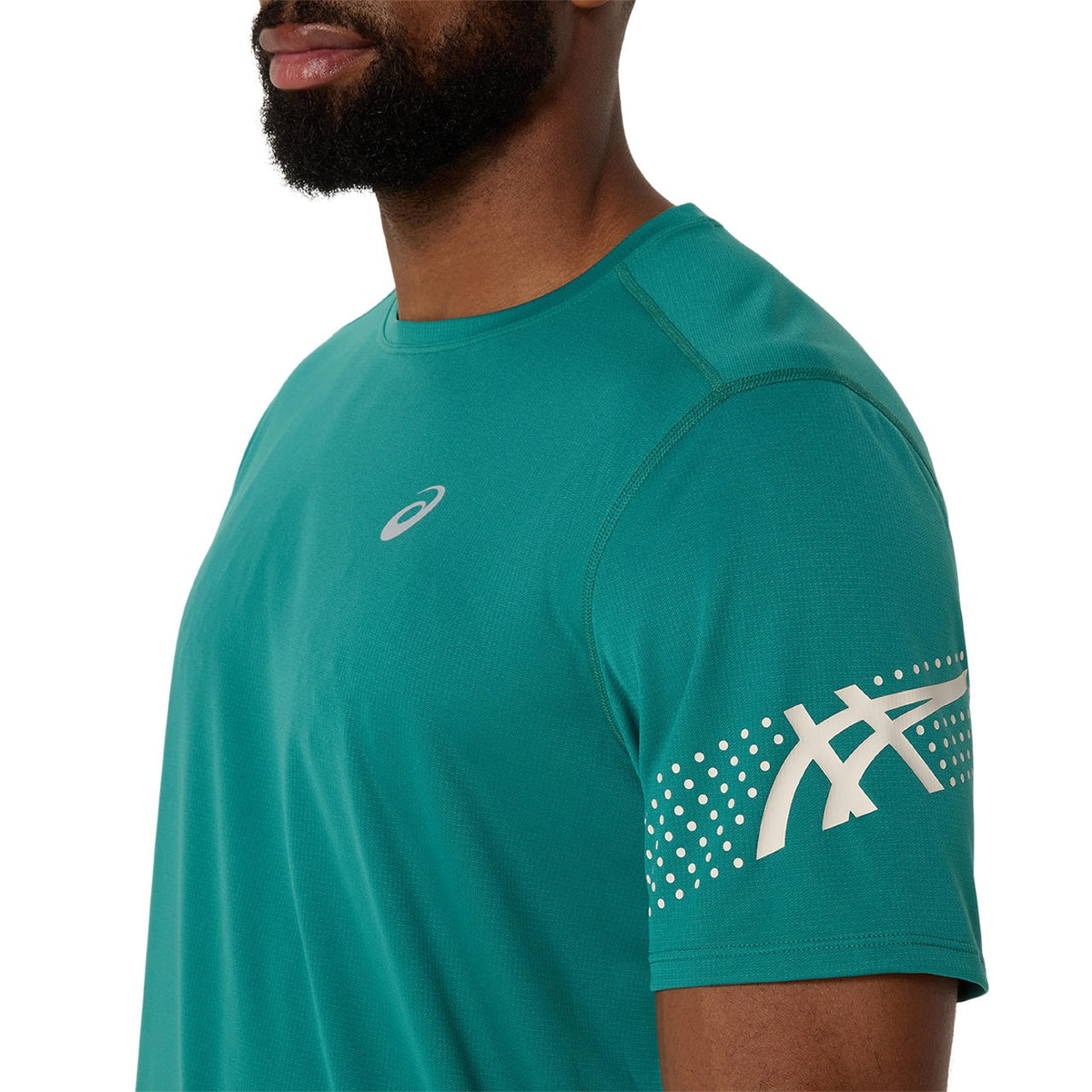 T-shirt de Running de Homem Icon Ss Top Azul-5