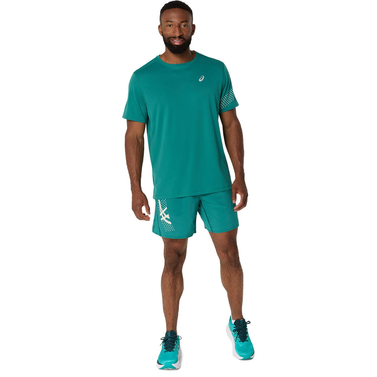 T-shirt de Running de Homem Icon Ss Top Azul-6
