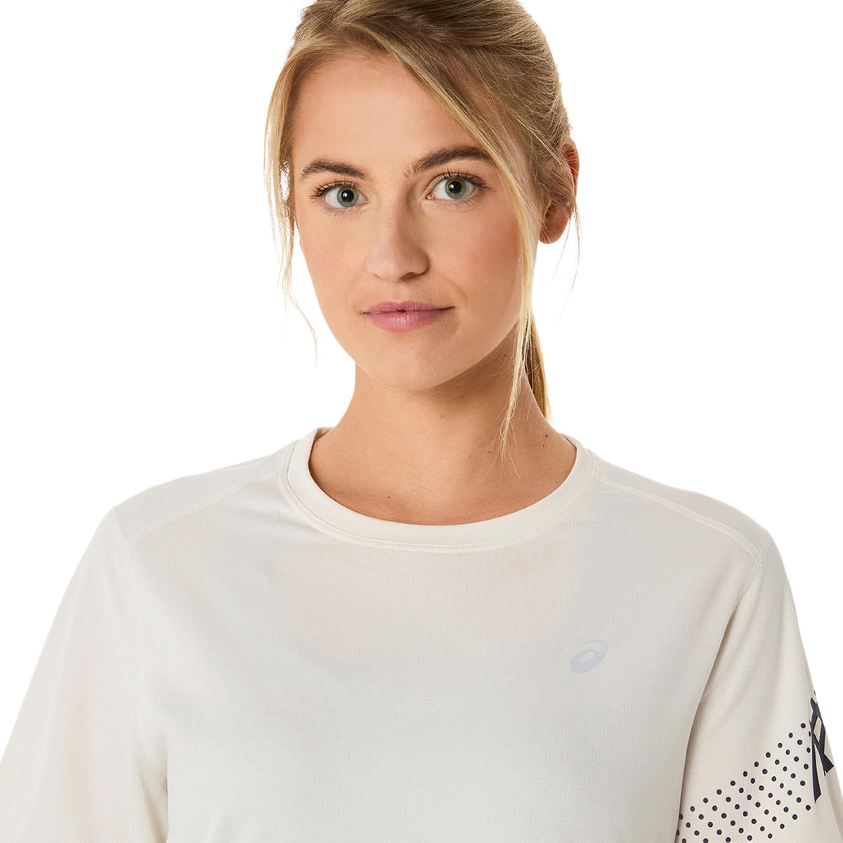 T-shirt de Running de Mulher Icon SS Top Bege-4