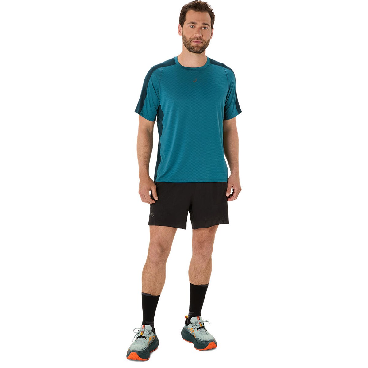 T-shirt de Running de Homem Fujitrail Elite SS Top Azul-9