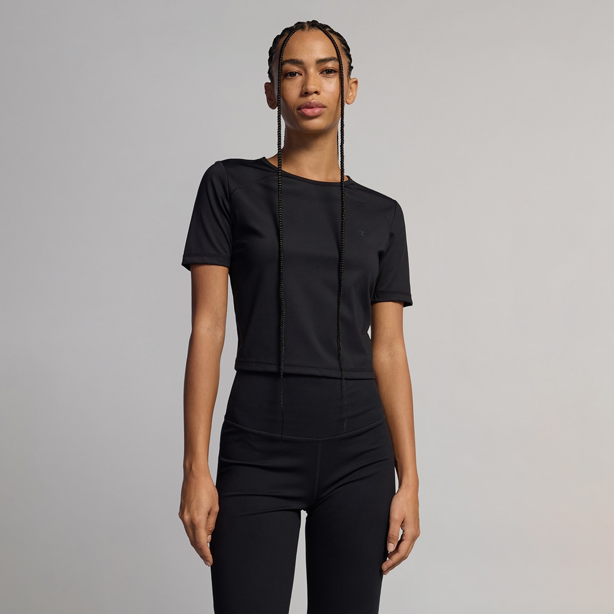 T-shirt de Mulher Preto-1