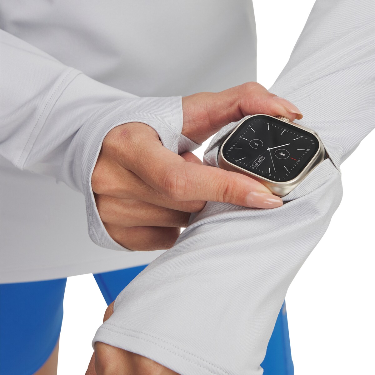 T-shirt de Mulher UA Launch Pro Half Zip Cinzento-3