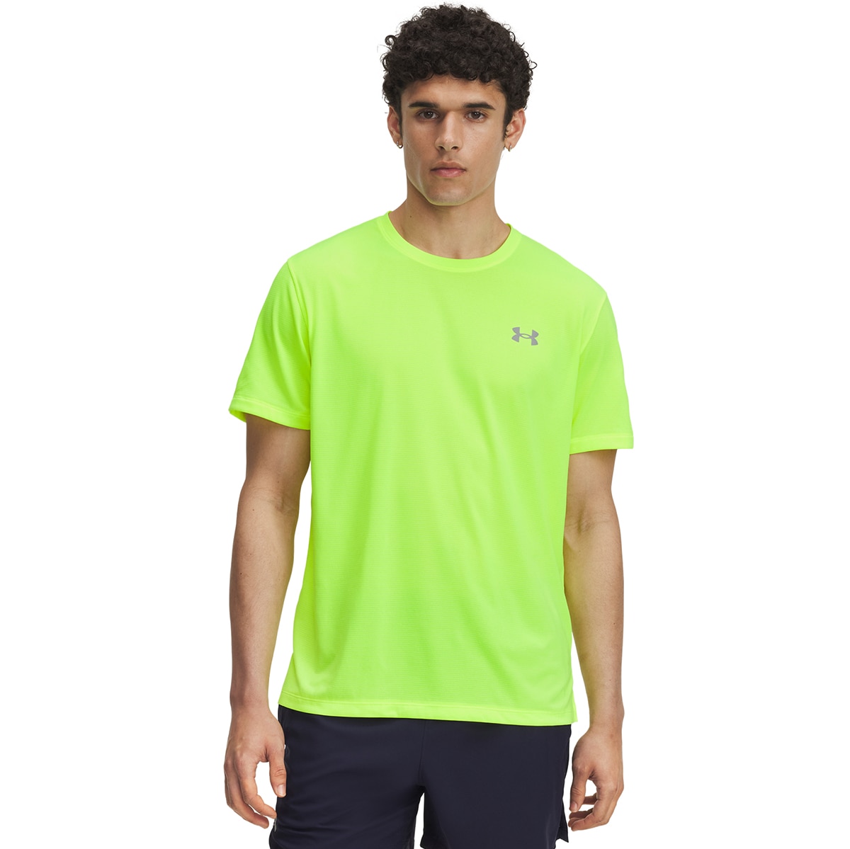T-shirt de Homem UA Launch Amarelo-1