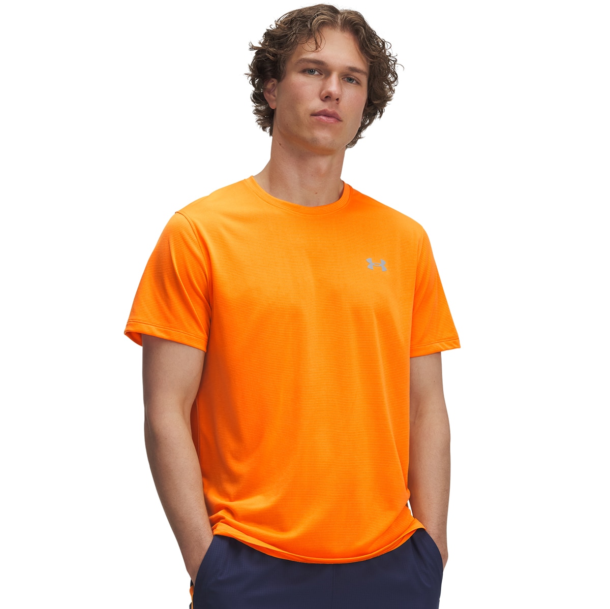 T-shirt de Homem UA Launch Laranja-1