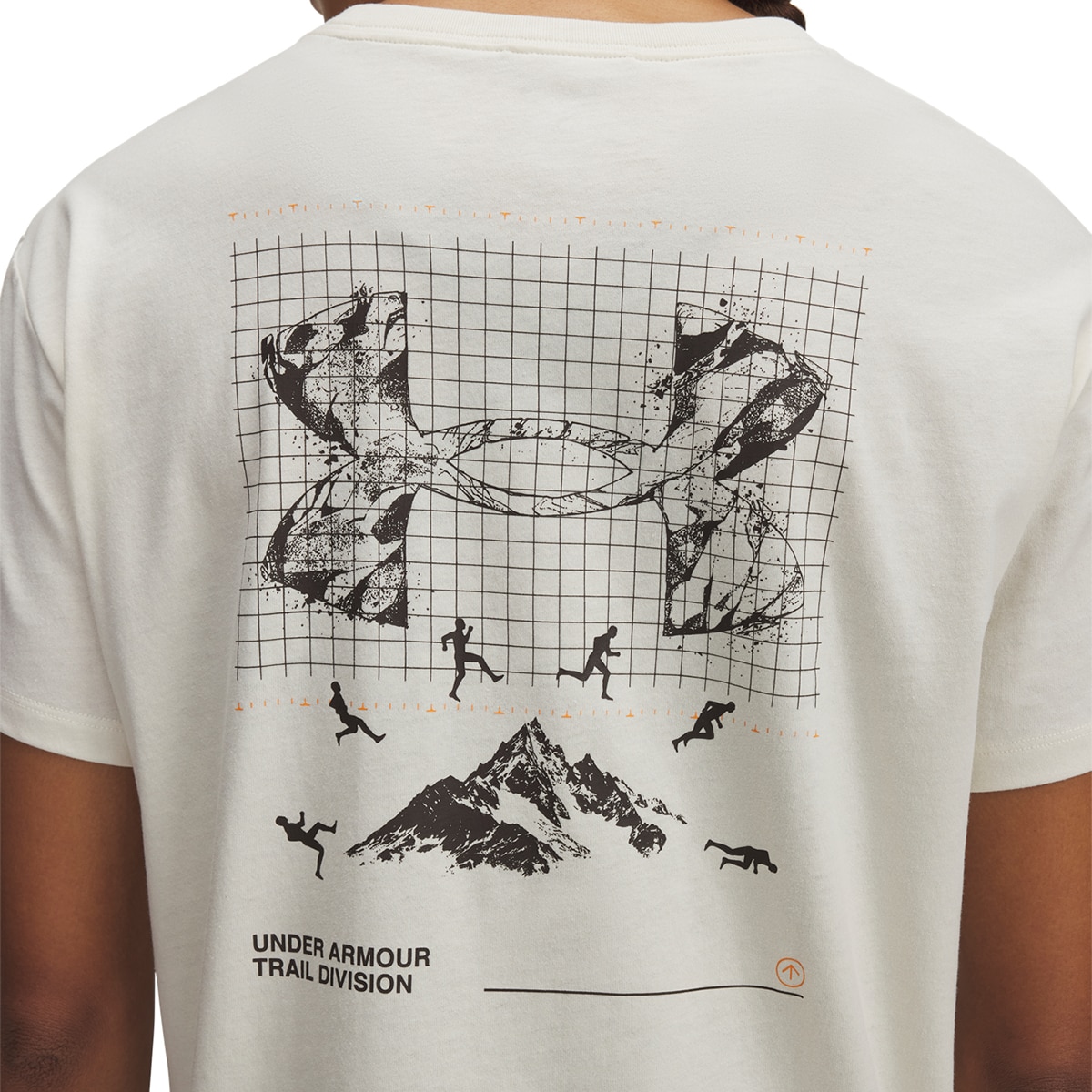 T-shirt de Mulher UA Trail Run Graphic Castanho-3