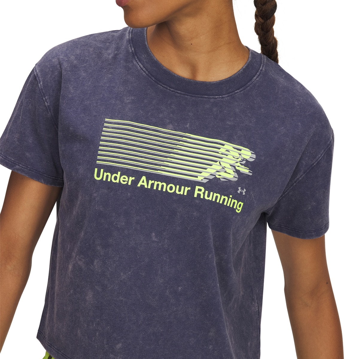 T-shirt de Mulher Run Graphic SS 2 Azul-3