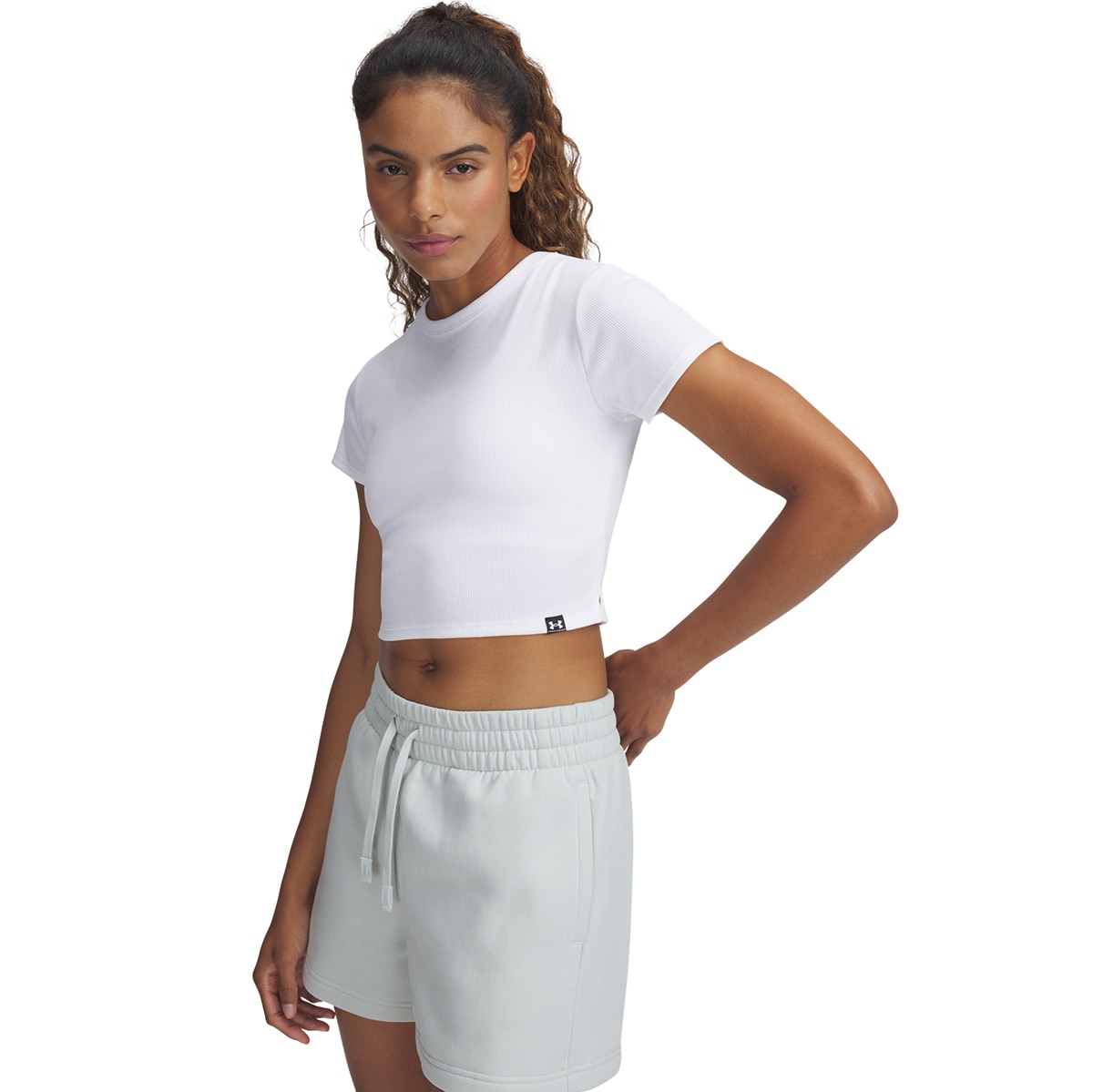 Imagem 0 de T-shirt de Mulher UA Rival Rib Baby Tee