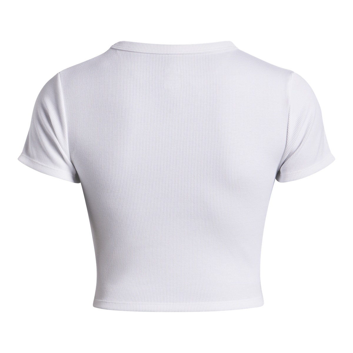 T-shirt de Mulher UA Rival Rib Baby Tee Branco-4