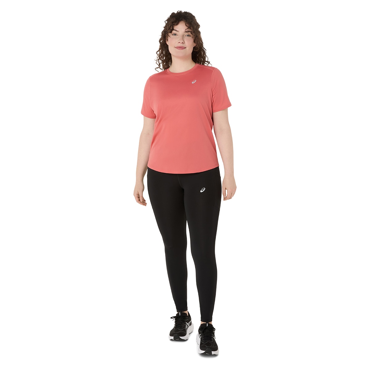 T-shirt de Running de mulher CORE SS TOP Rosa-6