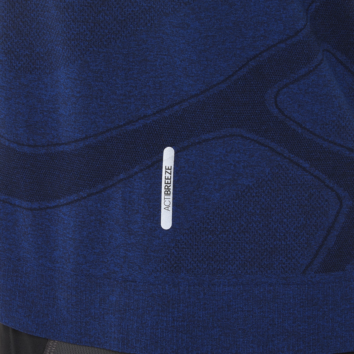 T-shirt de Running de Homem Road Seamless SS Top Azul-10