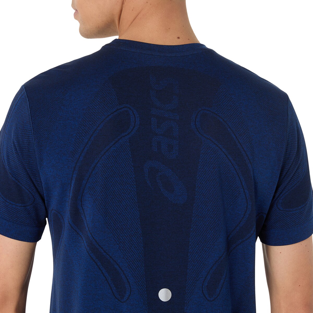 T-shirt de Running de Homem Road Seamless SS Top Azul-11