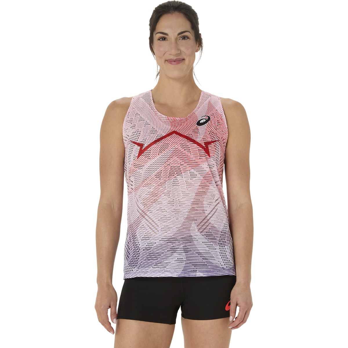 T-shirts de Running de Mulher Metaspeed Singlet Vermelho-1