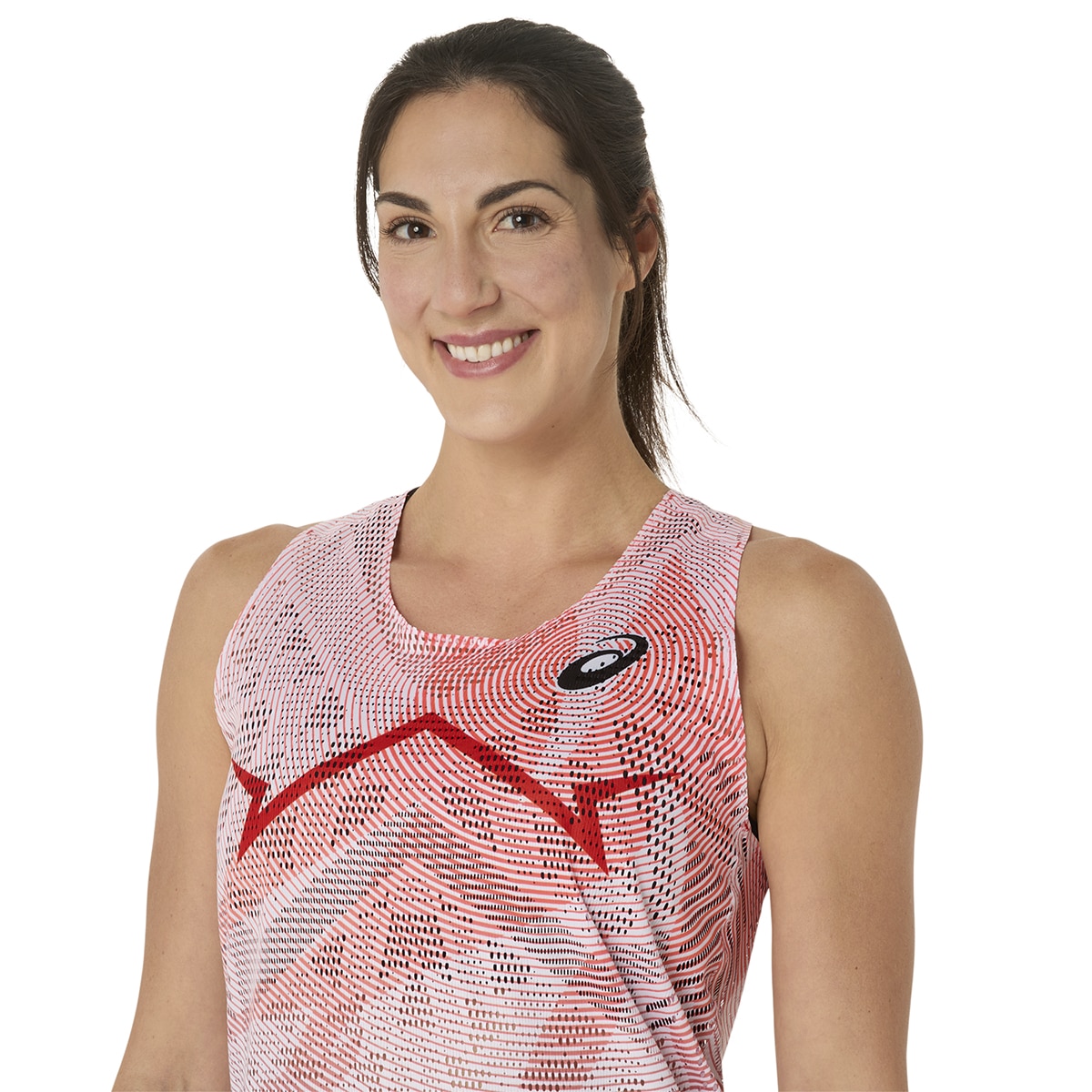 T-shirts de Running de Mulher Metaspeed Singlet Vermelho-4