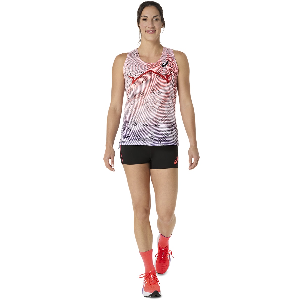 T-shirts de Running de Mulher Metaspeed Singlet Vermelho-5