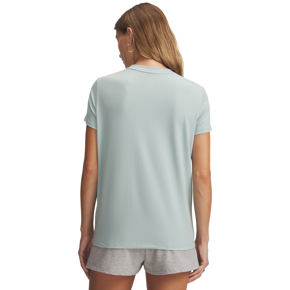 T-shirts de Mulher Casual UA Rival Core SS Azul-esverdeado-2