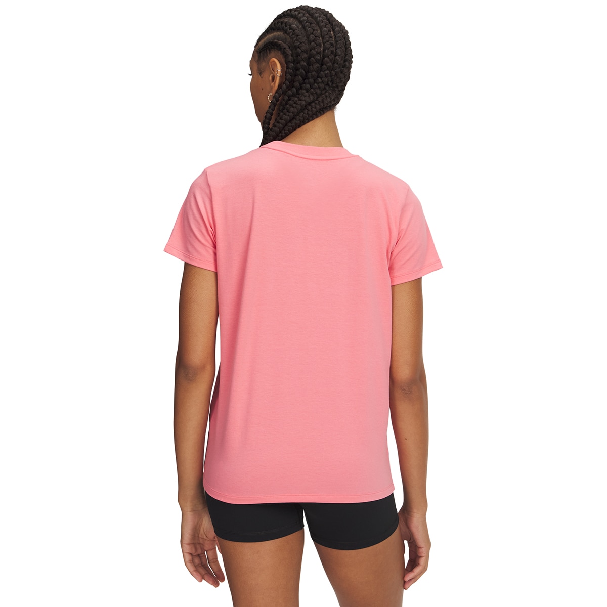 T-shirts de Mulher Casual UA Rival Core SS Rosa-2
