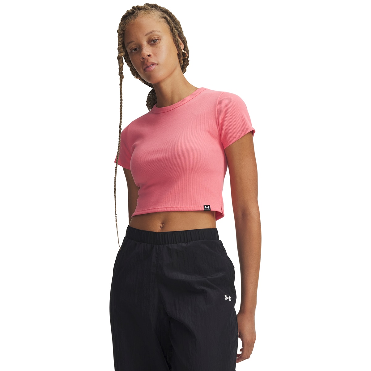 Imagem 0 de T-shirt Casual de Mulher UA Rival Rib Baby Tee