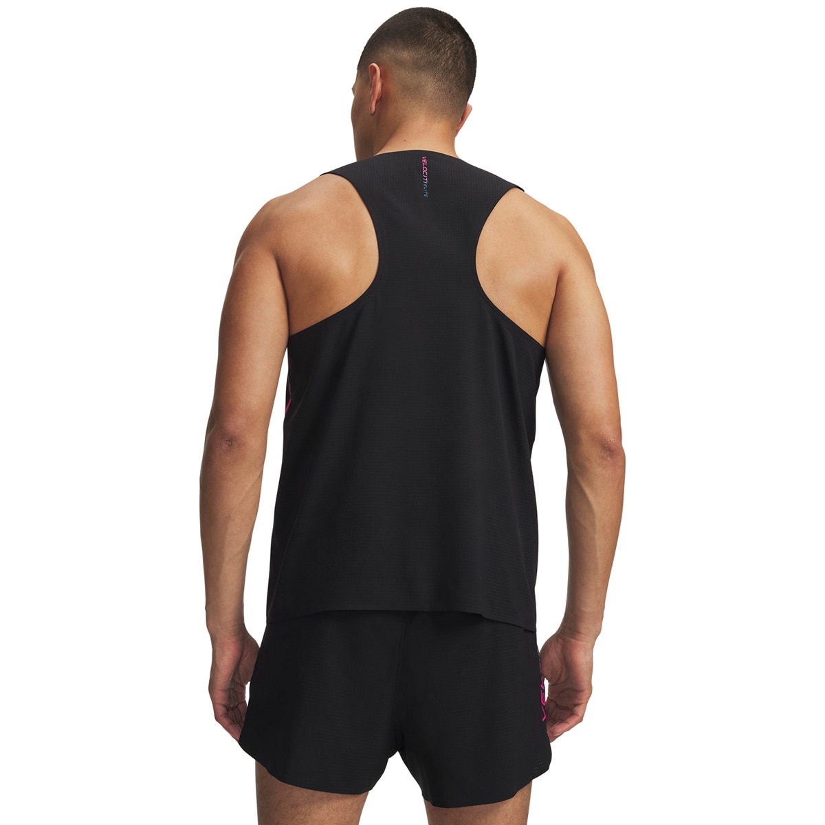 T-shirts de Homem Running UA Velocity Elite Singlet Preto-2