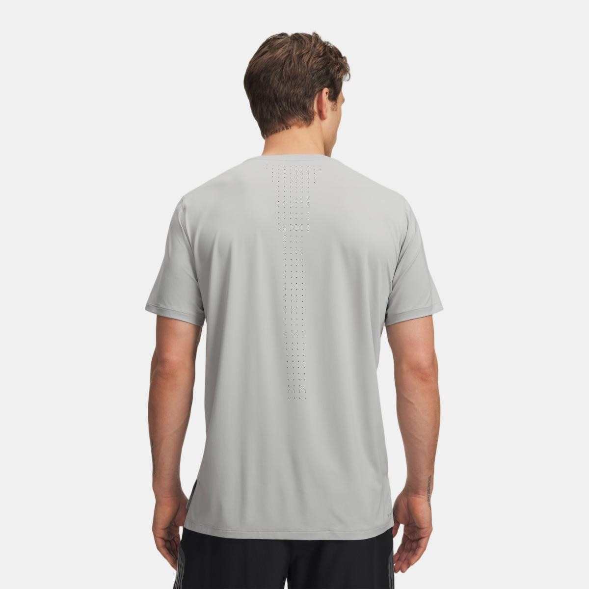 T-shirts de Homem Running UA Velociti Pro Shortsleeve Cinzento-chumbo-2