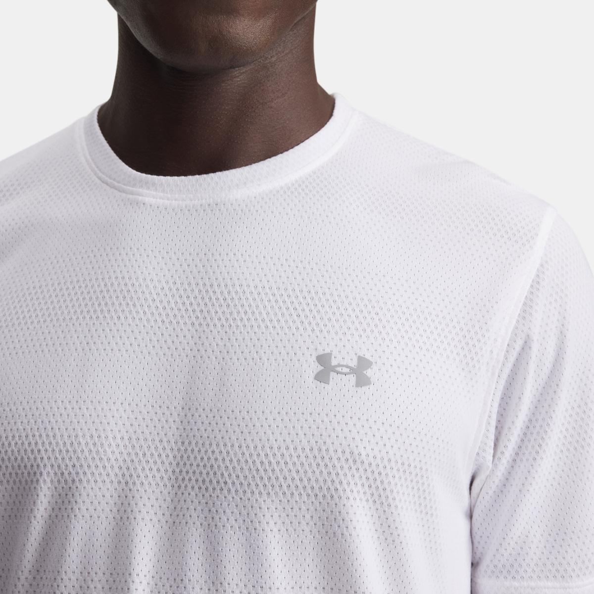 T-shirts de Homem Running UA Velociti SS Branco-3