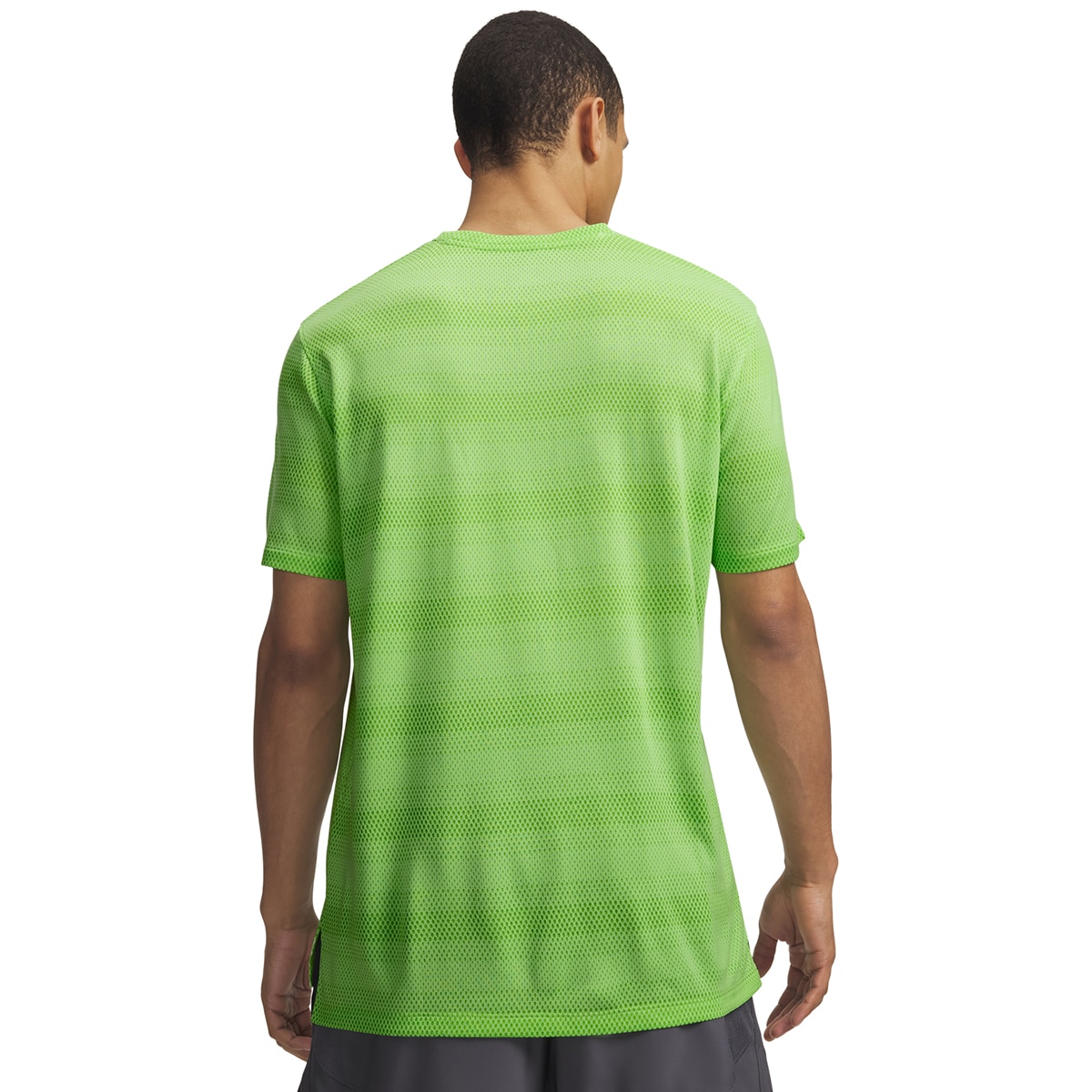 T-shirts de Homem Running UA Velociti SS Verde Lima-2