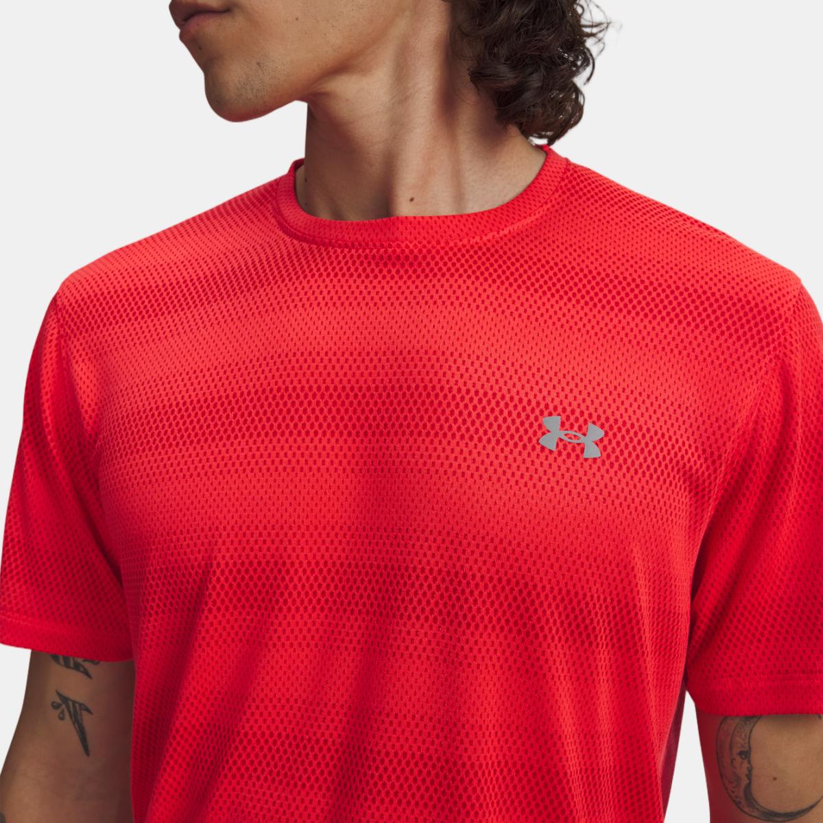 T-shirts de Homem Running UA Velociti SS Vermelho-3