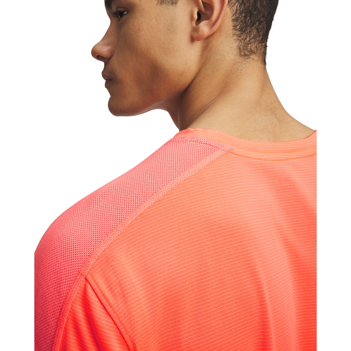 T-shirts Running UA Velociti REFLCT SS Salmão-3