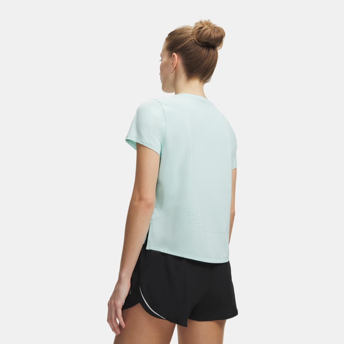 T-shirts de Mulher Running UA Velociti Pro Shortsleeve Verde-menta-2