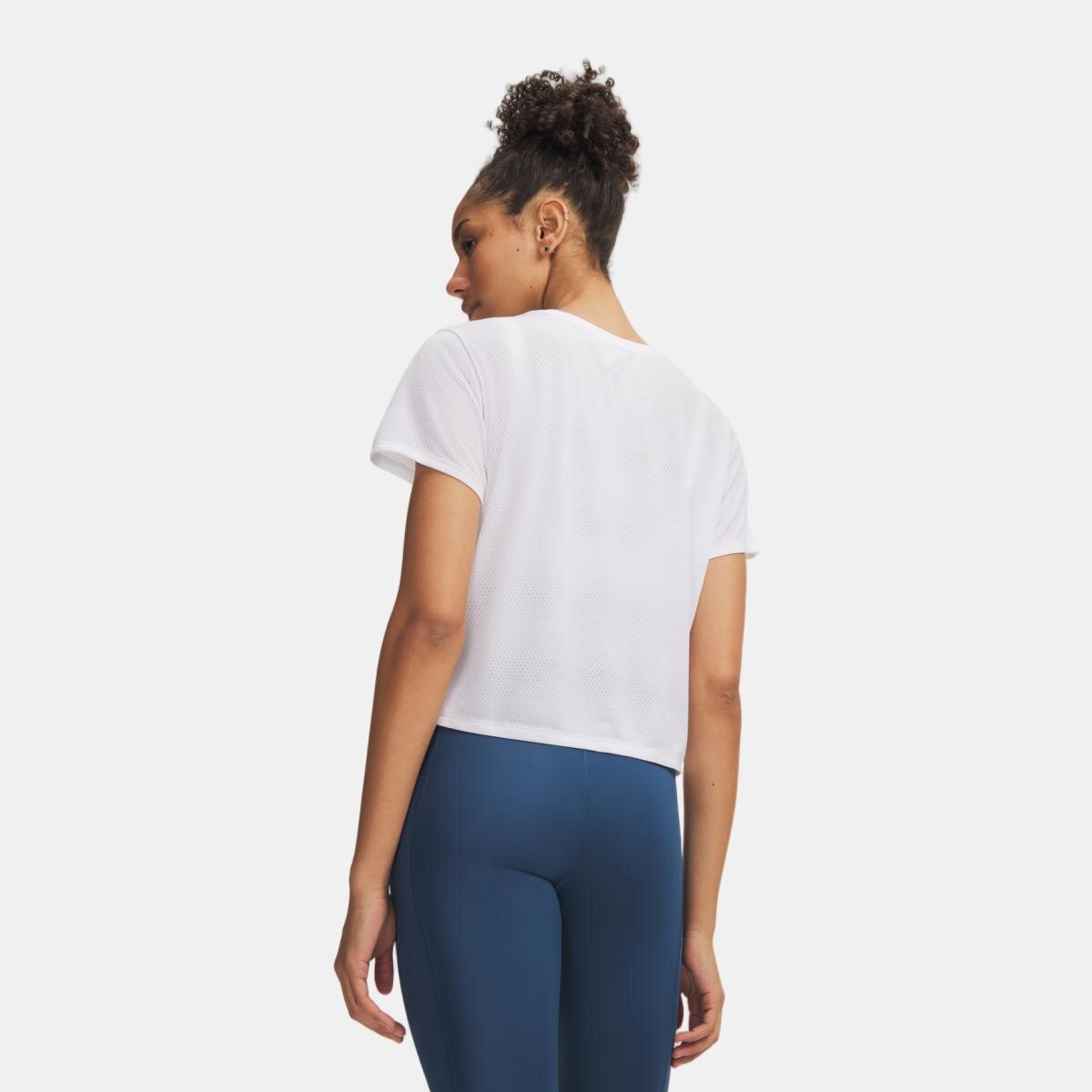 T-shirt de Mulher UA Velociti Shortsleeve Branco-2