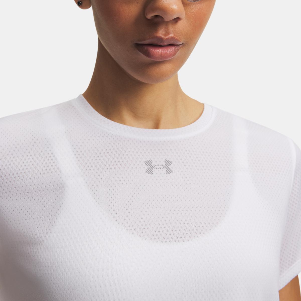 T-shirt de Mulher UA Velociti Shortsleeve Branco-3