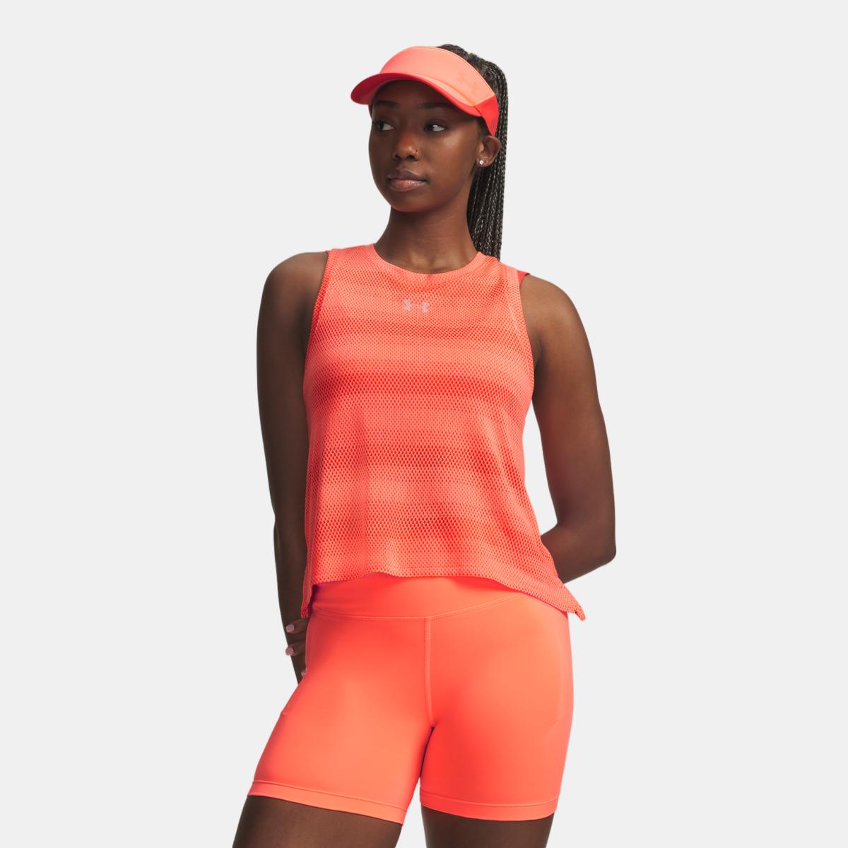 T-shirts de Mulher Running UA Velociti Singlet Salmão-1