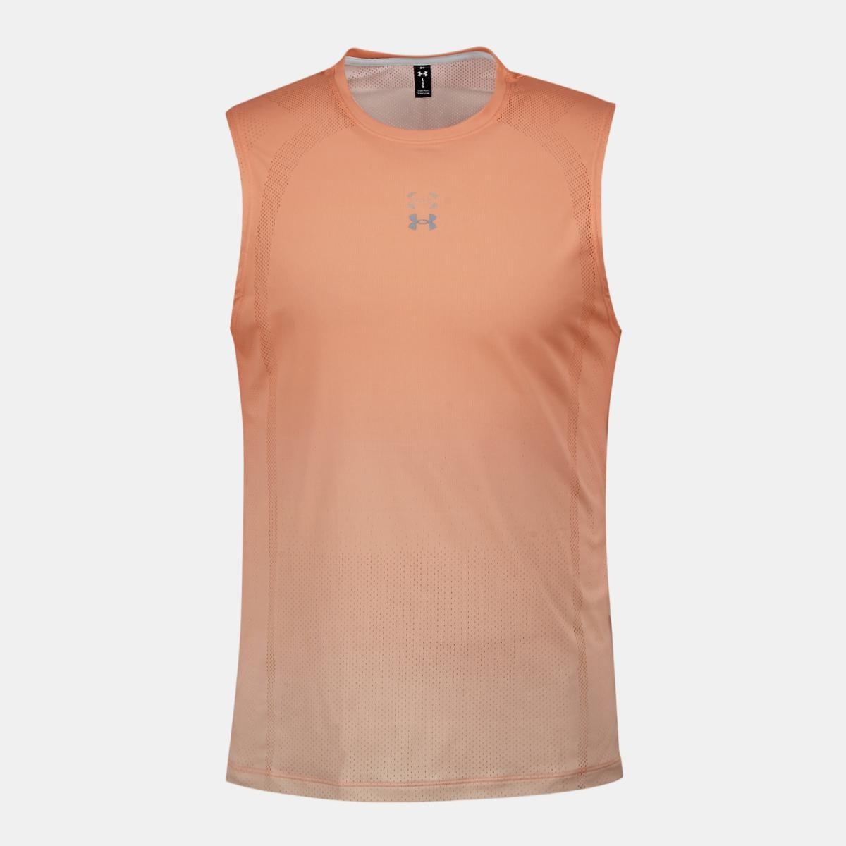 T-shirts Running UA Halo Run Tank Laranja-1
